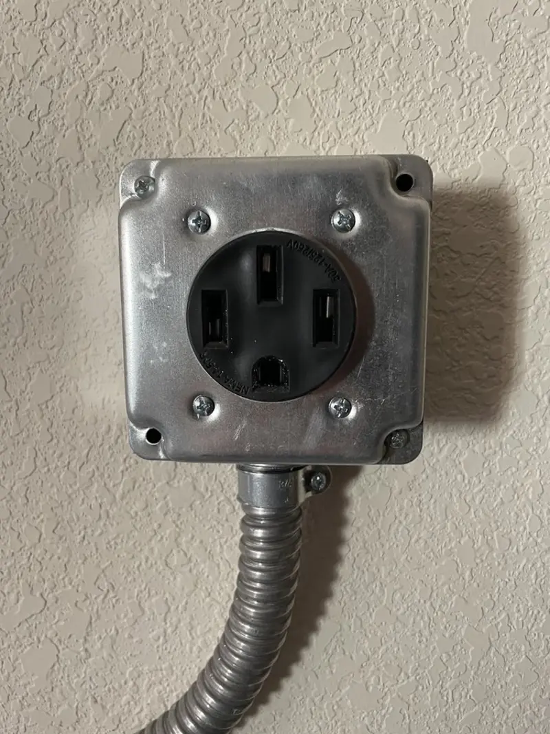 NEMA 14-50 outlet installed for Smart Home Electrical in Rupert